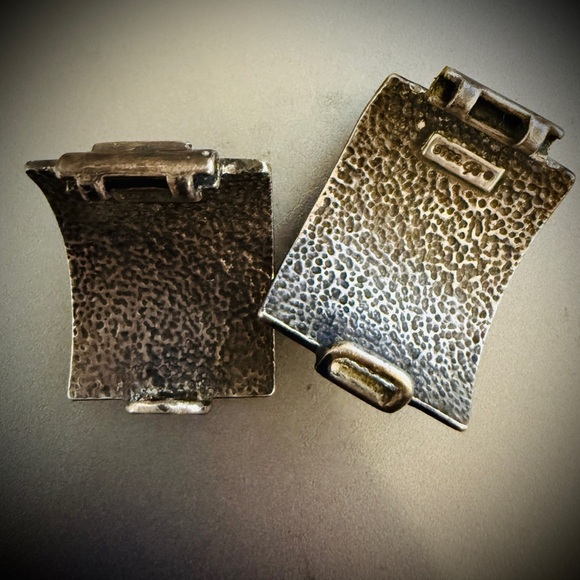 Sterling Silver Turquoise Watch Tips - Picture 8 of 10